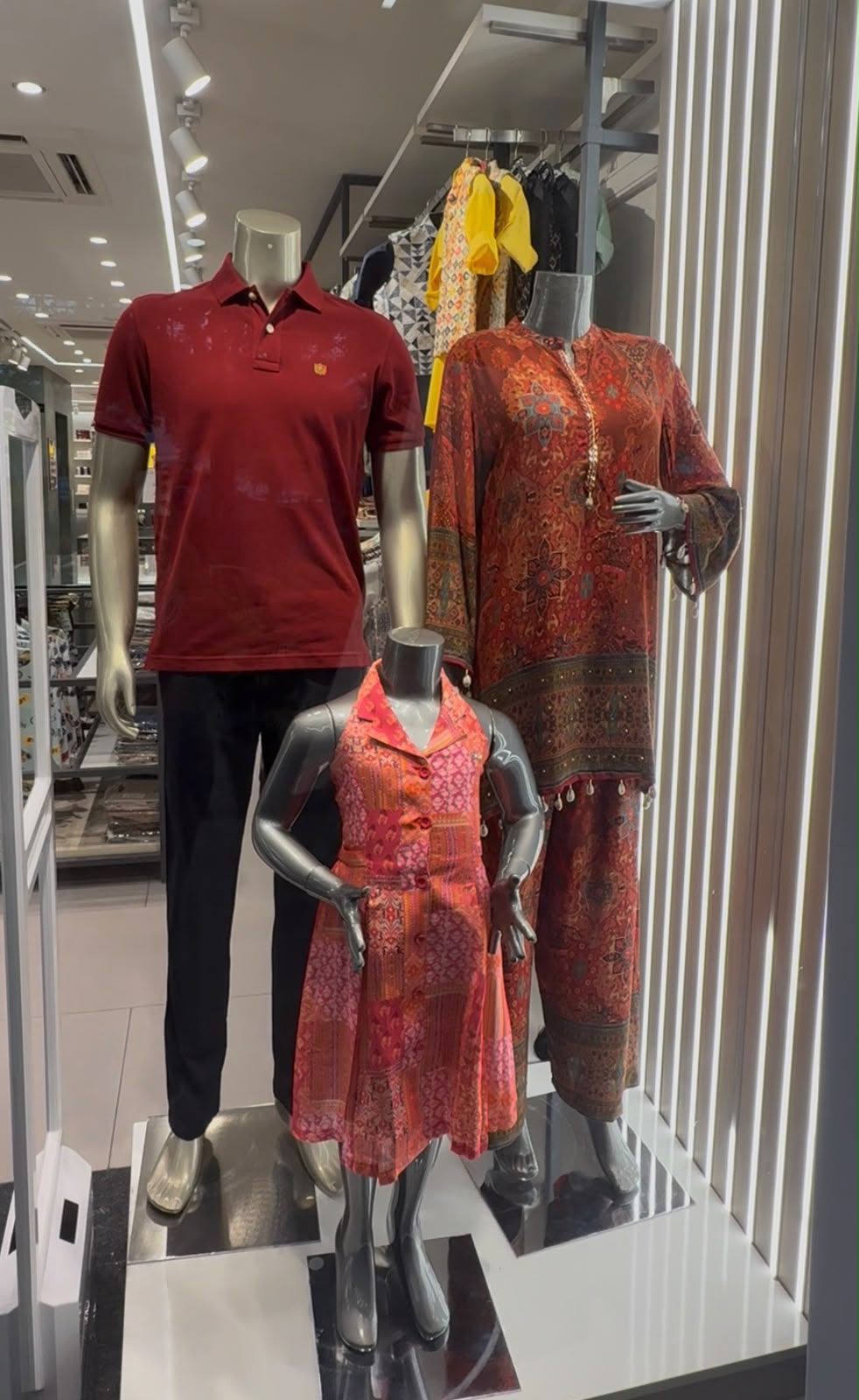 Ethnic clothing collection display at Sahni Emporium clothing store